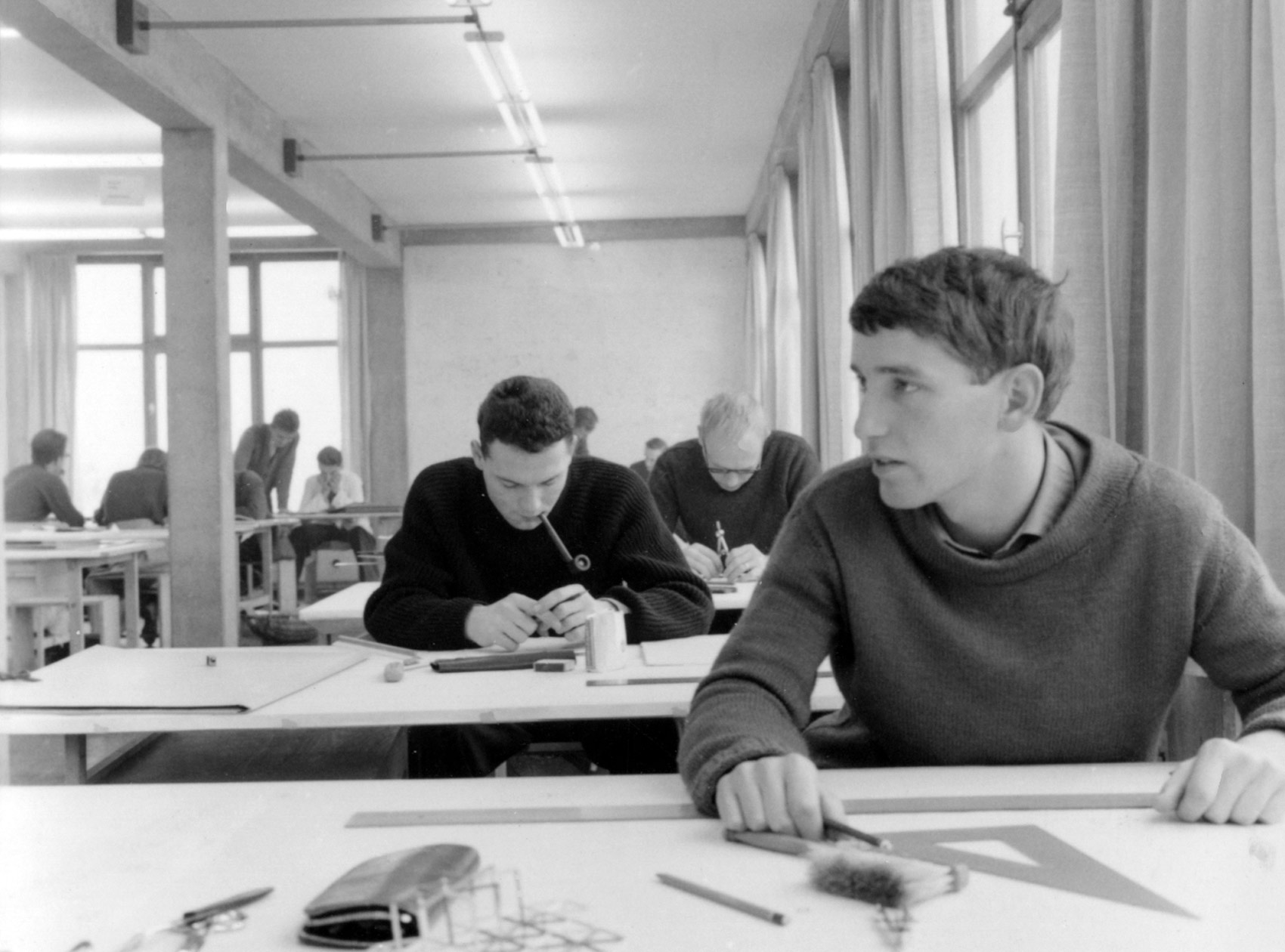 Class with Otl Aicher, 1958