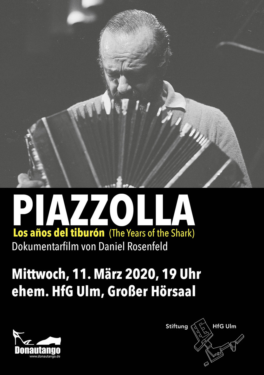 Poster Piazzolla: Los años del tiburón